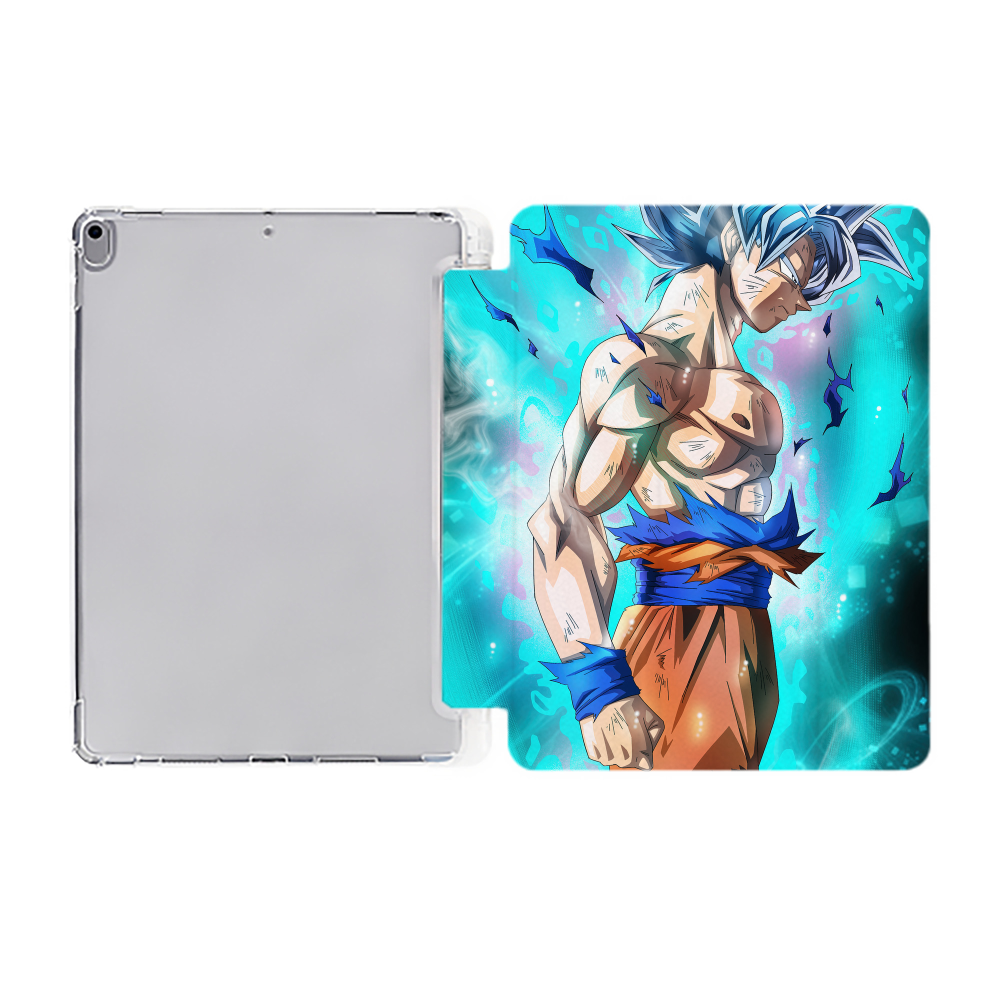 （画像用） ドラゴンボール DRAGON BALL IPad ケース ペン収納付き 三つ折りスタンド PUレザー×シリコン 対応機種9.5/10.5/10.9インチ
